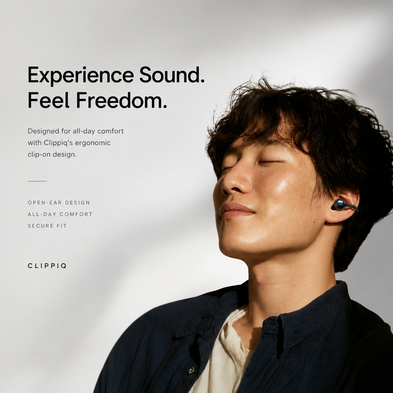 Clippiq® Open-Ear Clip Wireless Earbuds