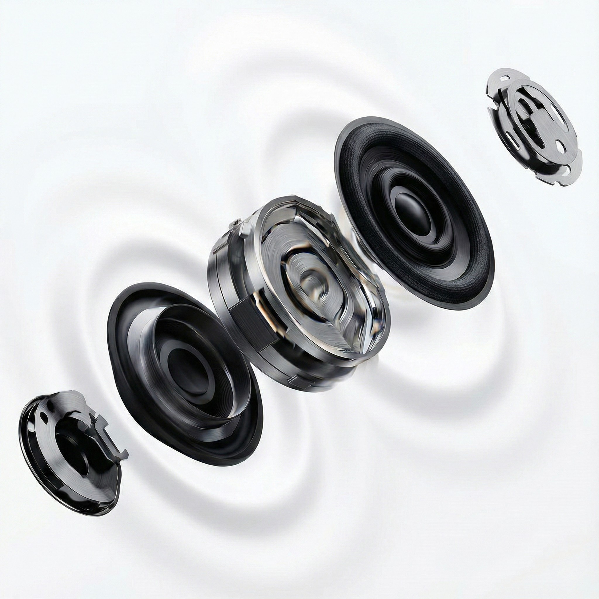 Clippiq earbud in palm — lightweight feel